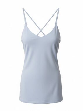 Light Blue Crisscross Strap Mini Dress